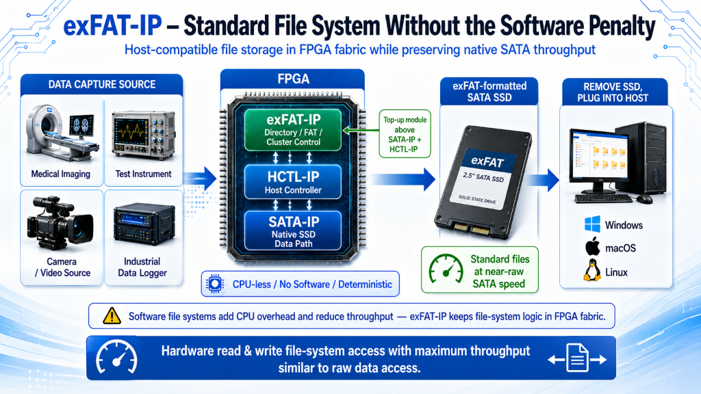 exFAT-IP for SATA（SATA-HCTLトップアップモジュール）