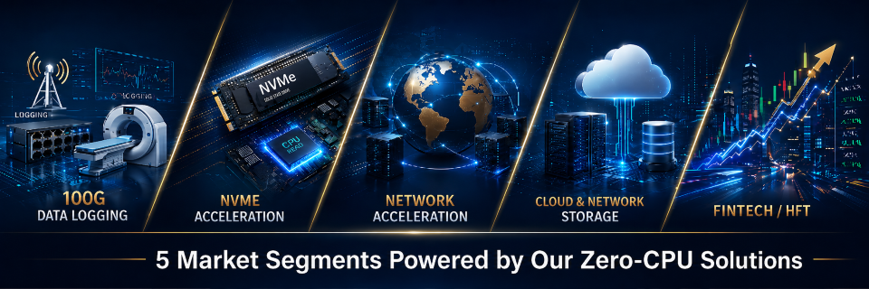 Design Gateway Zero-CPU Solutions Page - 5 Market Segments