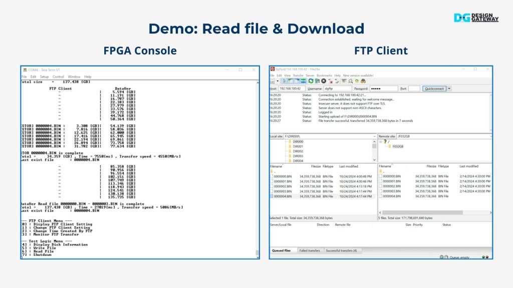 Demo: Read file & Upload