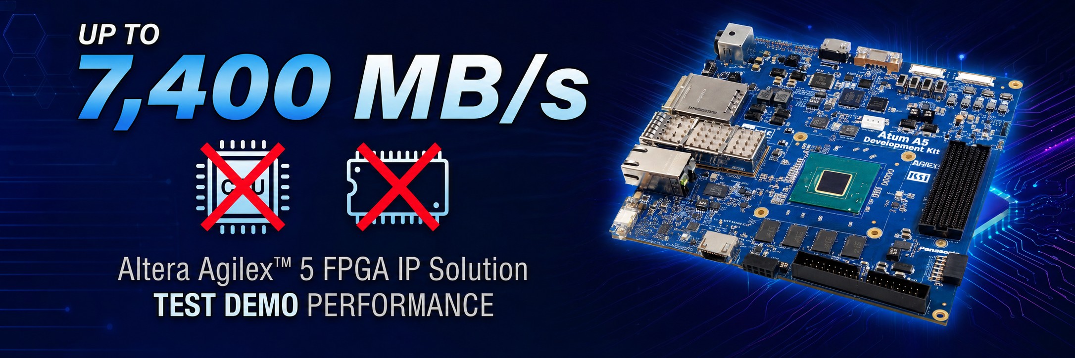 Altera Agilex 5 FPGA IP Solution Test Demo Performance