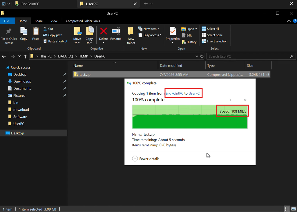 Samba File Transfer