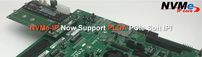 [ NVMe IP ] Support PLDA PCIe Gen3 Soft IP