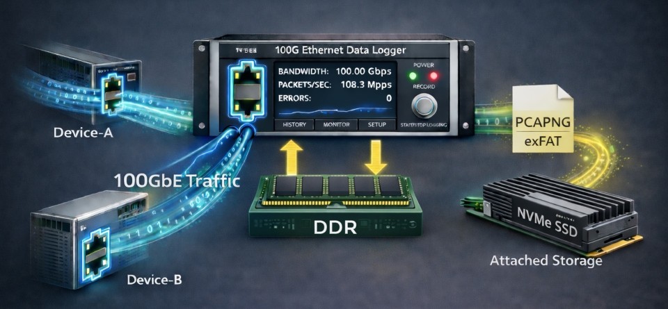 Ethernetデータロガーシステム