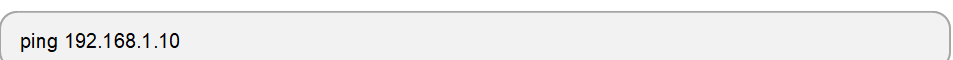 ping 192.168.1.10